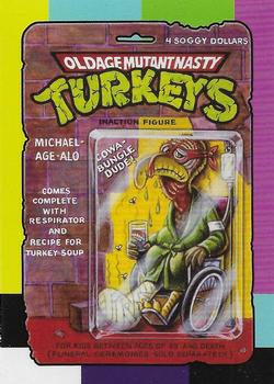 2018 Topps Wacky Packages Go to the Movies - Small Screen Stickers #3 Oldage Mutant Nasty Turkeys Front