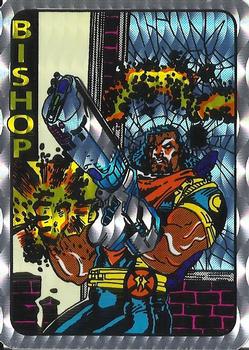 1992 X-Men Prism Unauthorized Vending Machine Stickers #NNO Bishop Front