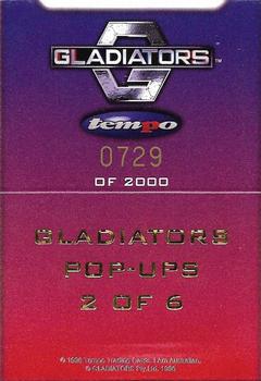 1996 Tempo Gladiators - Pop-Up #2 Cheeta Back