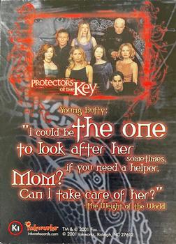 2001 Inkworks Buffy the Vampire Slayer Season 5 - Protectors of the Key #K1 Young Buffy Back