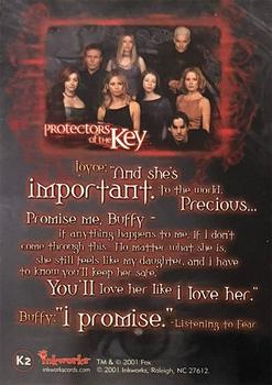 2001 Inkworks Buffy the Vampire Slayer Season 5 - Protectors of the Key #K2 Joyce Back