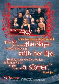 2001 Inkworks Buffy the Vampire Slayer Season 5 - Protectors of the Key #K9 Spike Back