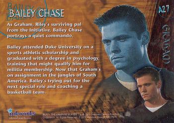 2001 Inkworks Buffy the Vampire Slayer Season 5 - Autographs #A27 Bailey Chase Back