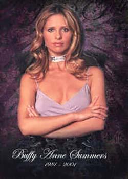 2001 Inkworks Buffy the Vampire Slayer Season 5 - The Slayer's Gift #SG1 Buffy Anne Summers Front