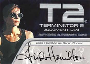 2003 ArtBox Terminator 2 FilmCardz - Autographs #NNO Linda Hamilton Front