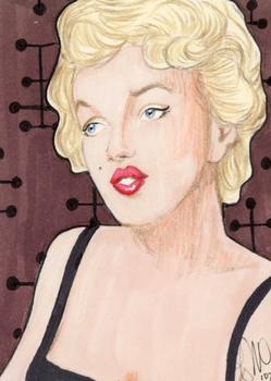 2008 Breygent Marilyn Monroe - Sketch #NNO Leah Mangue Front