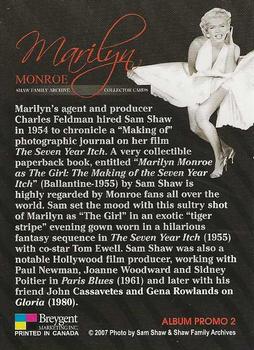 2008 Breygent Marilyn Monroe - Promo #Promo-2 Beach Shot Back