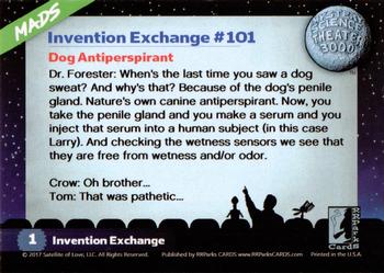 2018 RRParks Mystery Science Theater 3000 Series One #1 Dog Antiperspirant Back