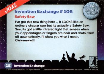 2018 RRParks Mystery Science Theater 3000 Series One #12 Safety Saw Back