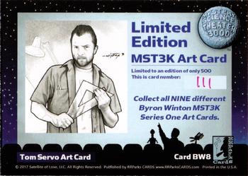 2018 RRParks Mystery Science Theater 3000 Series One - Byron Winton Limited Edition Art #BW8 Tom Servo Back
