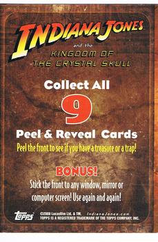 2008 Topps Indiana Jones and the Kingdom of the Crystal Skull - Peel & Reveal #NNO Crystal Skull! Back