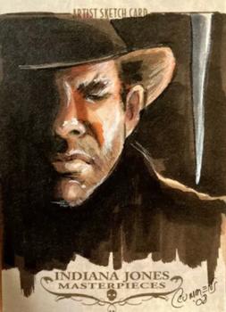 2008 Topps Indiana Jones Masterpieces - Sketch #NNO Cynthia Cummens Front