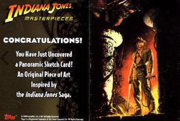 2008 Topps Indiana Jones Masterpieces - Sketch #NNO William O'Neill Back