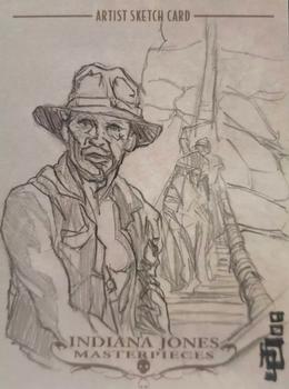 2008 Topps Indiana Jones Masterpieces - Sketch #NNO Jon Ocampo Front