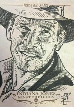2008 Topps Indiana Jones Masterpieces - Sketch #NNO Patrick Richardson Front