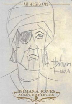 2008 Topps Indiana Jones Masterpieces - Sketch #NNO Howard Shum Front