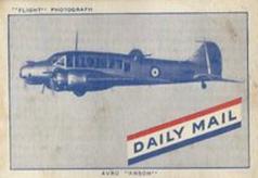1942 Daily Mail Airplanes - Fastest Way #NNO Avro-Anson Front