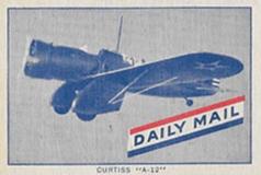 1942 Daily Mail Airplanes - Overseas Black Back 1000 #NNO Curtiss A12 Front