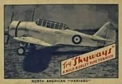 1942 Skyways - Overseas Black Back #NNO North American Harvard Front