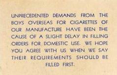1942 Daily Mail Airplanes - Shortage #NNO North American Harvard Back