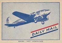 1942 Daily Mail Airplanes - Wartime Restrictions #NNO Boeing 307 Stratoliner Front