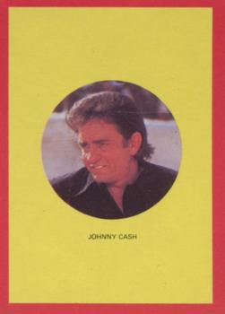1973 Monty Gum Hit Parade Stickers #NNO Johnny Cash Front
