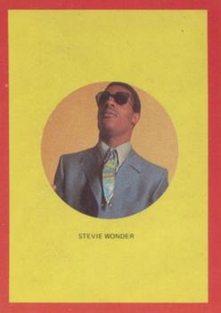1973 Monty Gum Hit Parade Stickers #NNO Stevie Wonder Front