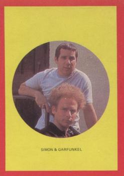 1973 Monty Gum Hit Parade Stickers #NNO Simon & Garfunkel Front
