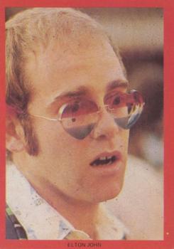 1973 Monty Gum Hit Parade Stickers #NNO Elton John Front