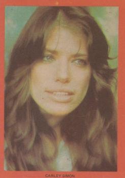 1973 Monty Gum Hit Parade Stickers #NNO Carly Simon Front