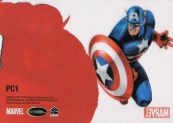 2010 Rittenhouse 70 Years of Marvel Comics - Clearly Heroic Cel #PC1 Captain America Back
