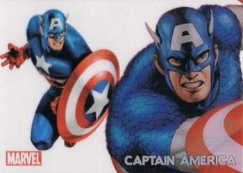 2010 Rittenhouse 70 Years of Marvel Comics - Clearly Heroic Cel #PC1 Captain America Front