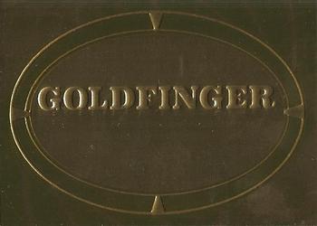 2012 Rittenhouse James Bond 50th Anniversary Series 1 - Gold Plaque Movie Posters #P3 Goldfinger Front