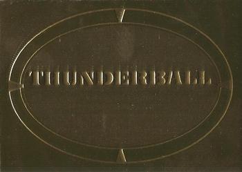 2012 Rittenhouse James Bond 50th Anniversary Series 1 - Gold Plaque Movie Posters #P4 Thunderball Front