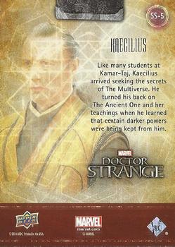 2016 Upper Deck Marvel Doctor Strange - Sanctum Stars #SS-5 Kaecilius Back