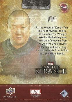 2016 Upper Deck Marvel Doctor Strange - Sanctum Stars #SS-6 Wong Back