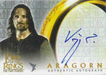 2003 Topps Lord of the Rings: The Two Towers Update - Autographs #NNO Viggo Mortensen Front