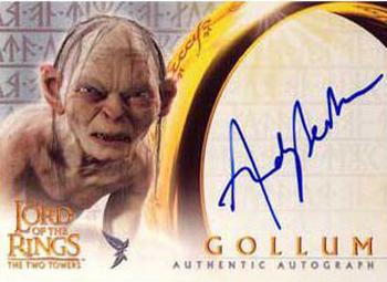 2003 Topps Lord of the Rings: The Two Towers Update - Autographs #NNO Andy Serkis Front