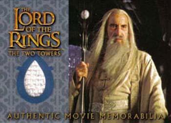 2003 Topps Lord of the Rings: The Two Towers Update - Memorabilia Cards #NNO Saruman's Overtunic Front
