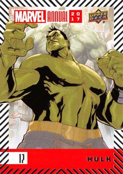 2017 Upper Deck Marvel Annual #17 Hulk Front