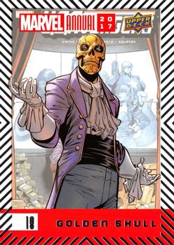 2017 Upper Deck Marvel Annual #18 Golden Skull Front