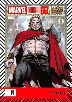 2017 Upper Deck Marvel Annual #21 Thor Front