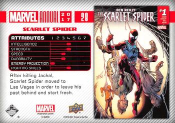 2017 Upper Deck Marvel Annual #28 Scarlet Spider Back