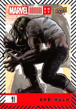 2017 Upper Deck Marvel Annual #31 She-Hulk Front