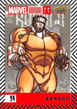 2017 Upper Deck Marvel Annual #34 Gorgon Front