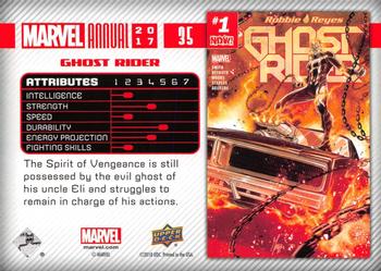 2017 Upper Deck Marvel Annual #35 Ghost Rider Back