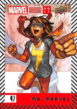 2017 Upper Deck Marvel Annual #47 Ms. Marvel Front