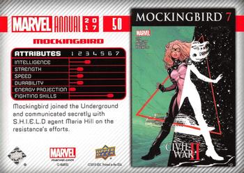 2017 Upper Deck Marvel Annual #50 Mockingbird Back