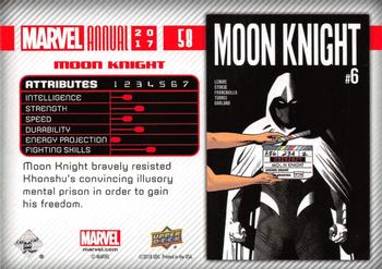 2017 Upper Deck Marvel Annual #58 Moon Knight Back