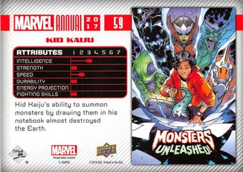 2017 Upper Deck Marvel Annual #59 Kid Kaiju Back